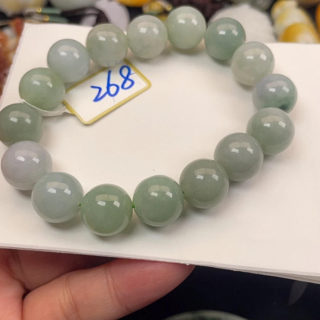 翡翠未镶嵌颈饰翡翠手串12.6