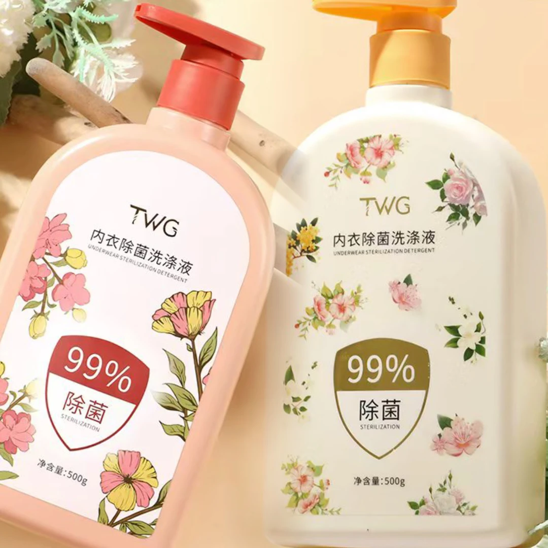 【大容量500G】TWG内衣洗涤液内裤专用女瓶柔顺去污除菌洗衣液留香