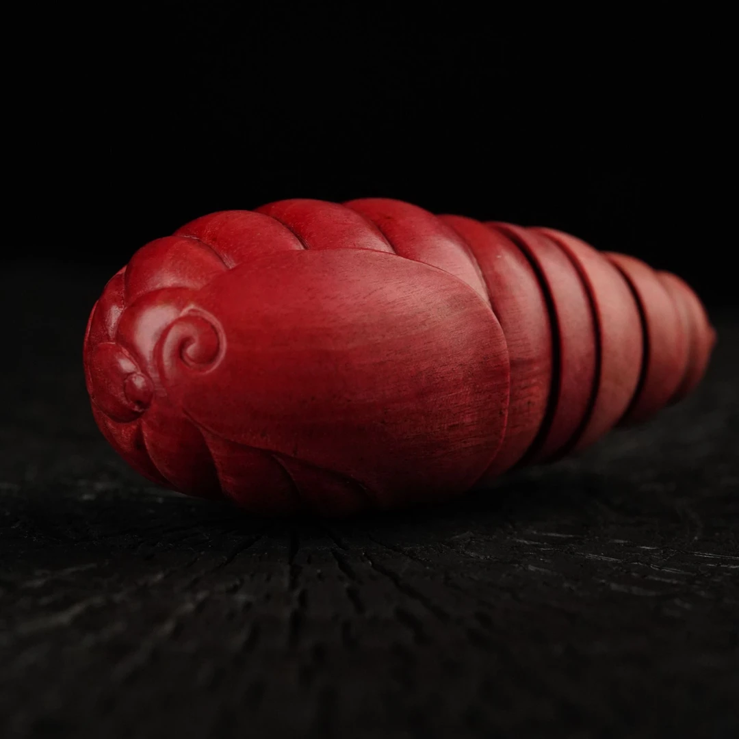 【森度SinDo】粉象木蝉蛹28*63mm手把件