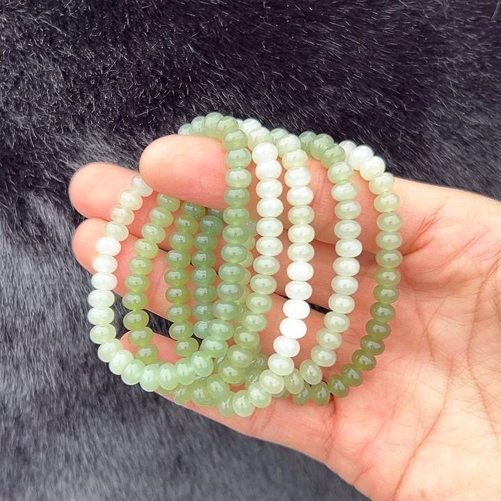 和田玉未镶嵌戒指湖水绿渐变卡7多样性拍一发一