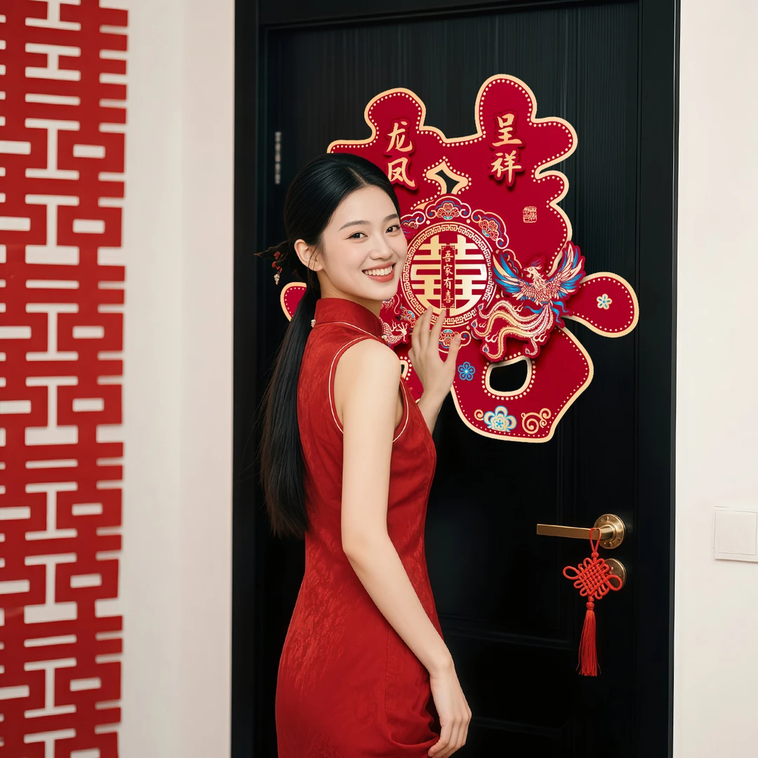 婚房布置喜字贴纸结婚专用卧室客厅新房大门背景墙婚庆装饰布置