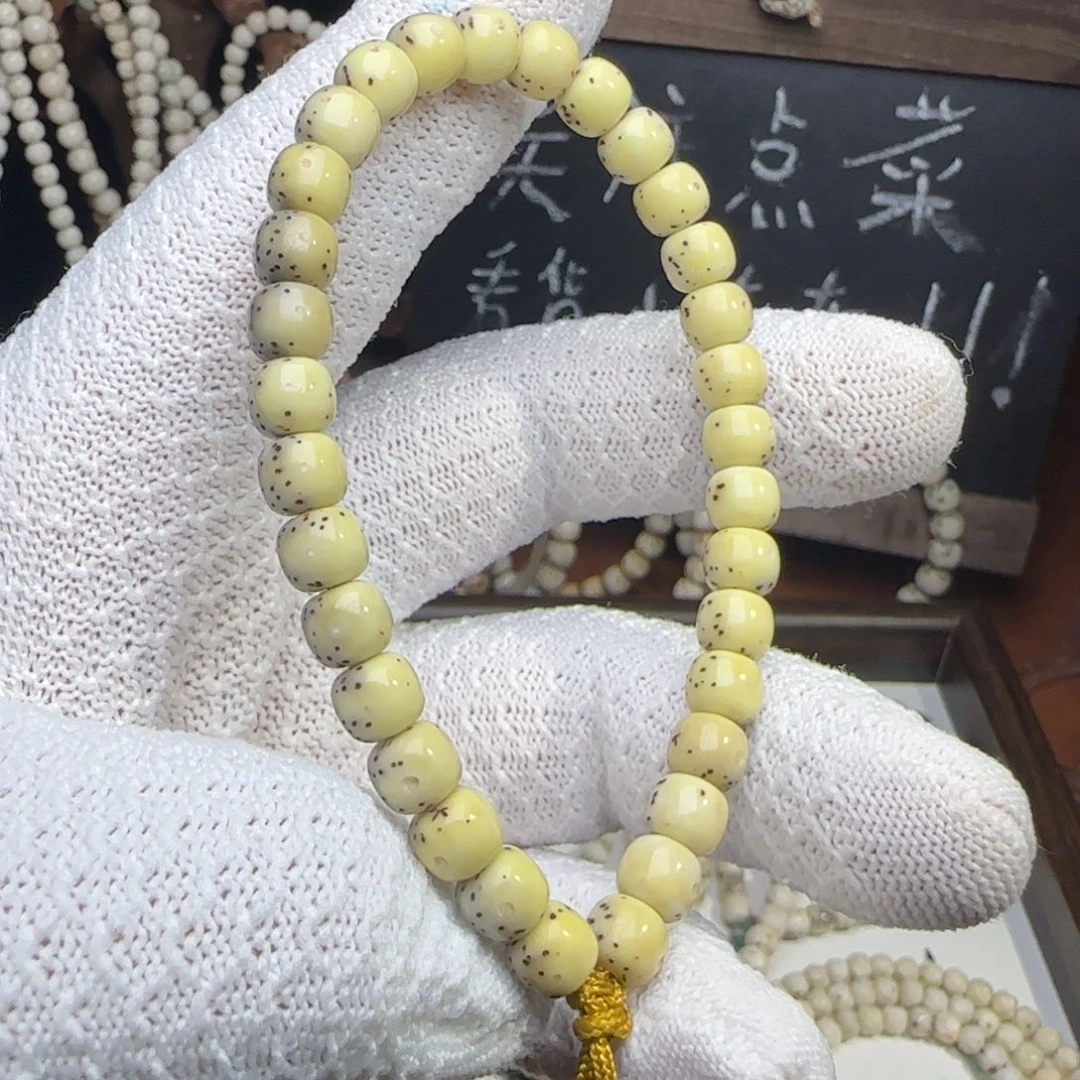 手串星月菩提76潜月通体大留白