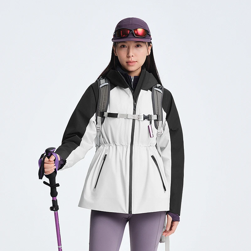波司登2025秋季新款女一手长冲锋衣鹅绒服冲锋衣外套B250331302