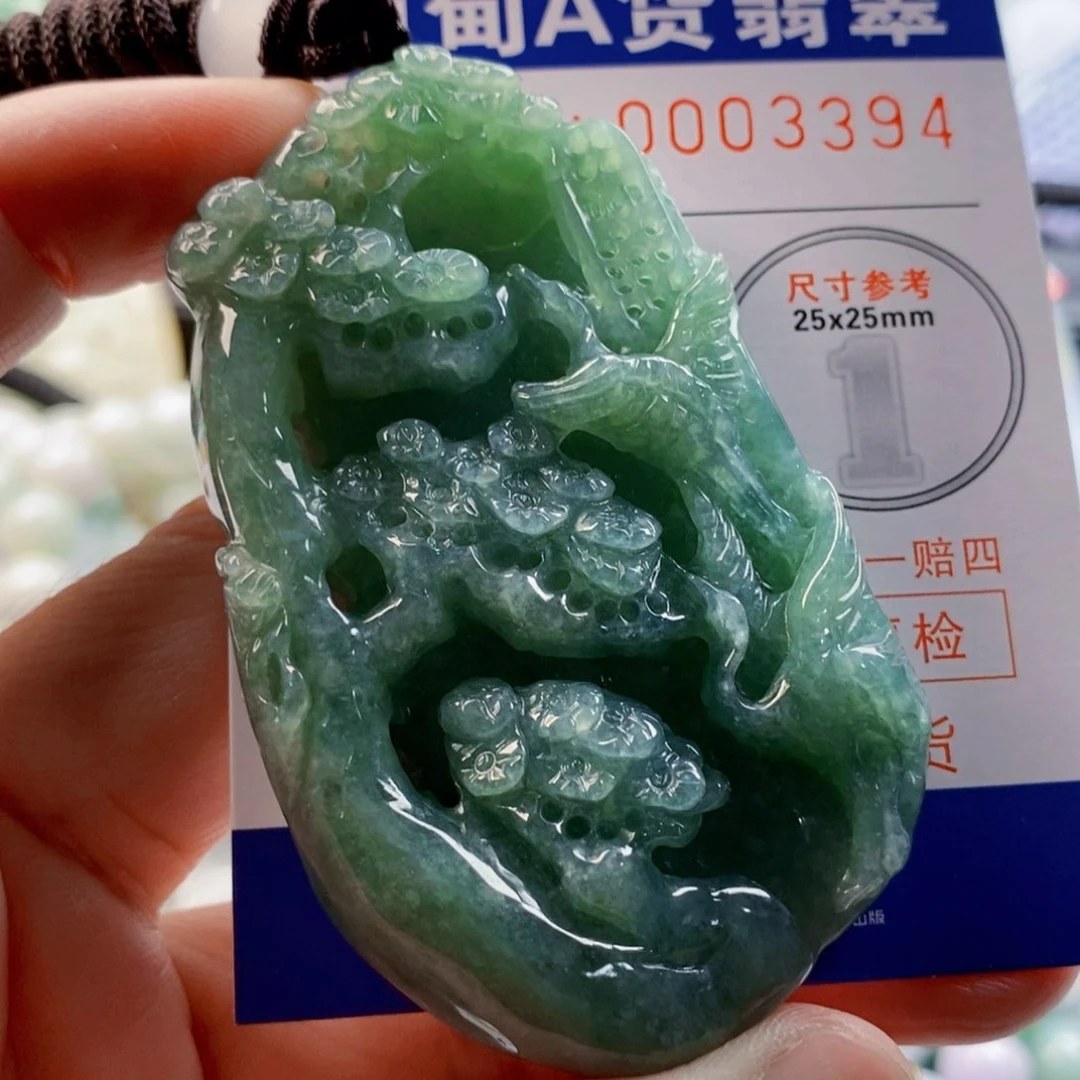 翡翠未镶嵌吊坠(不含链)