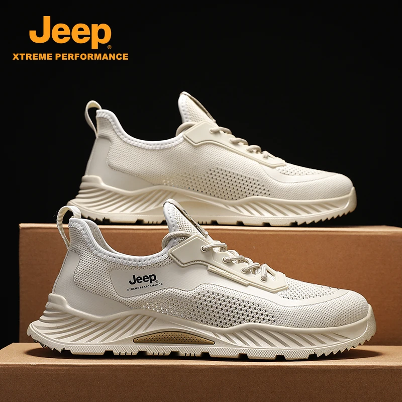 JEEP男士新款夏季百搭透气时尚休闲鞋薄款防滑朔溪鞋轻便软底潮鞋