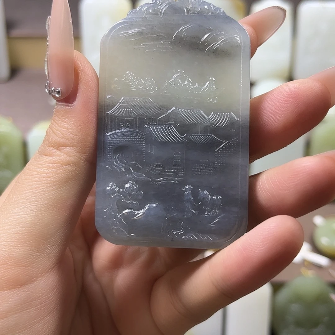 和田玉未镶嵌颈饰