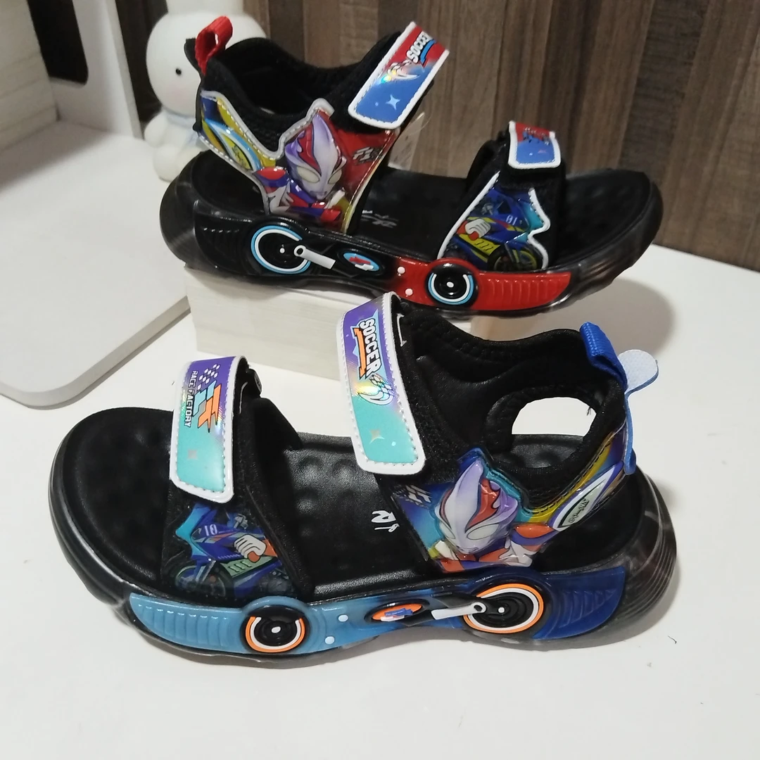 B-51男童卡通凉鞋软底防滑沙滩鞋夏季运动鞋轻便舒适