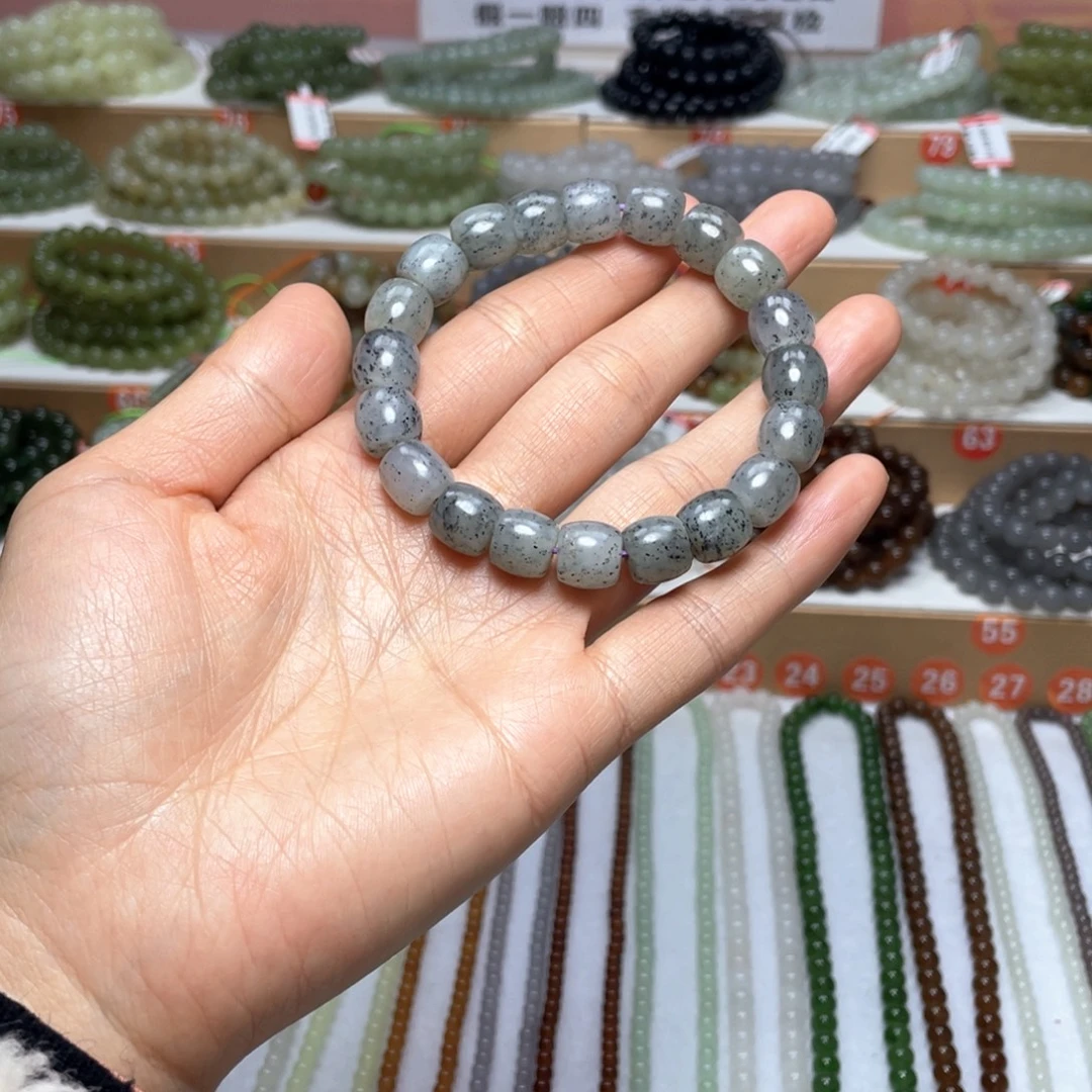 和田玉未镶嵌手链10mm