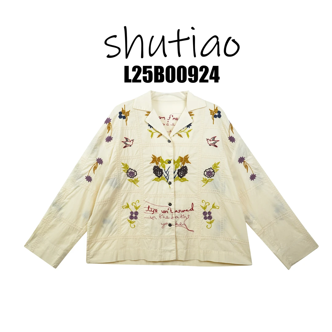 【SHUTIAO】2025夏季：新款小众设计款衬衫L25B00924