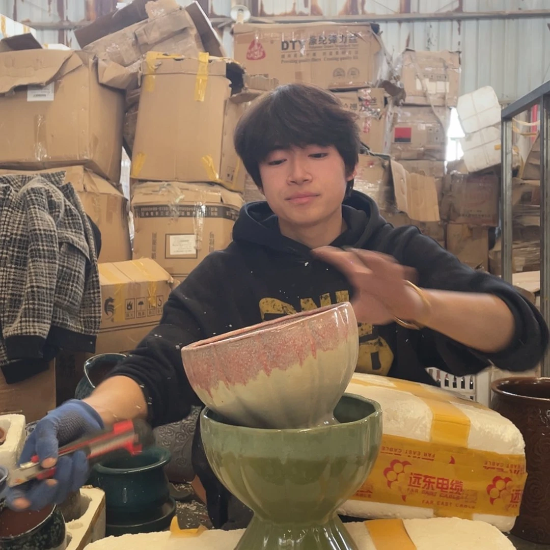 红陶宜兴紫砂粗陶花盆