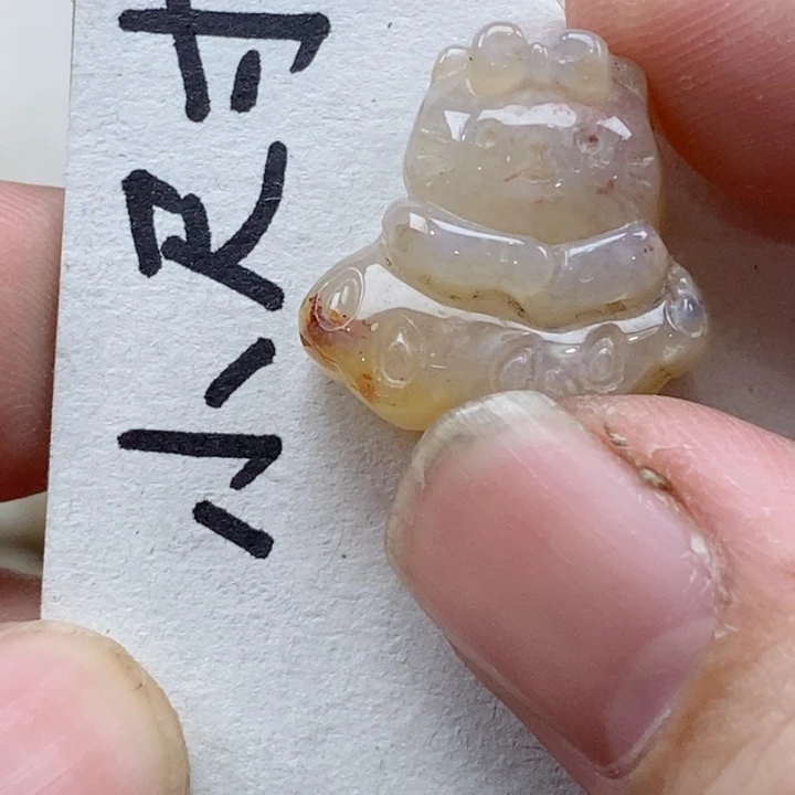 颈饰未镶嵌硅化珊瑚（珊瑚玉）