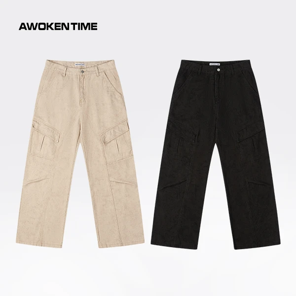 爆款美拉德休闲裤炸街潮牌秋冬爆款工装裤