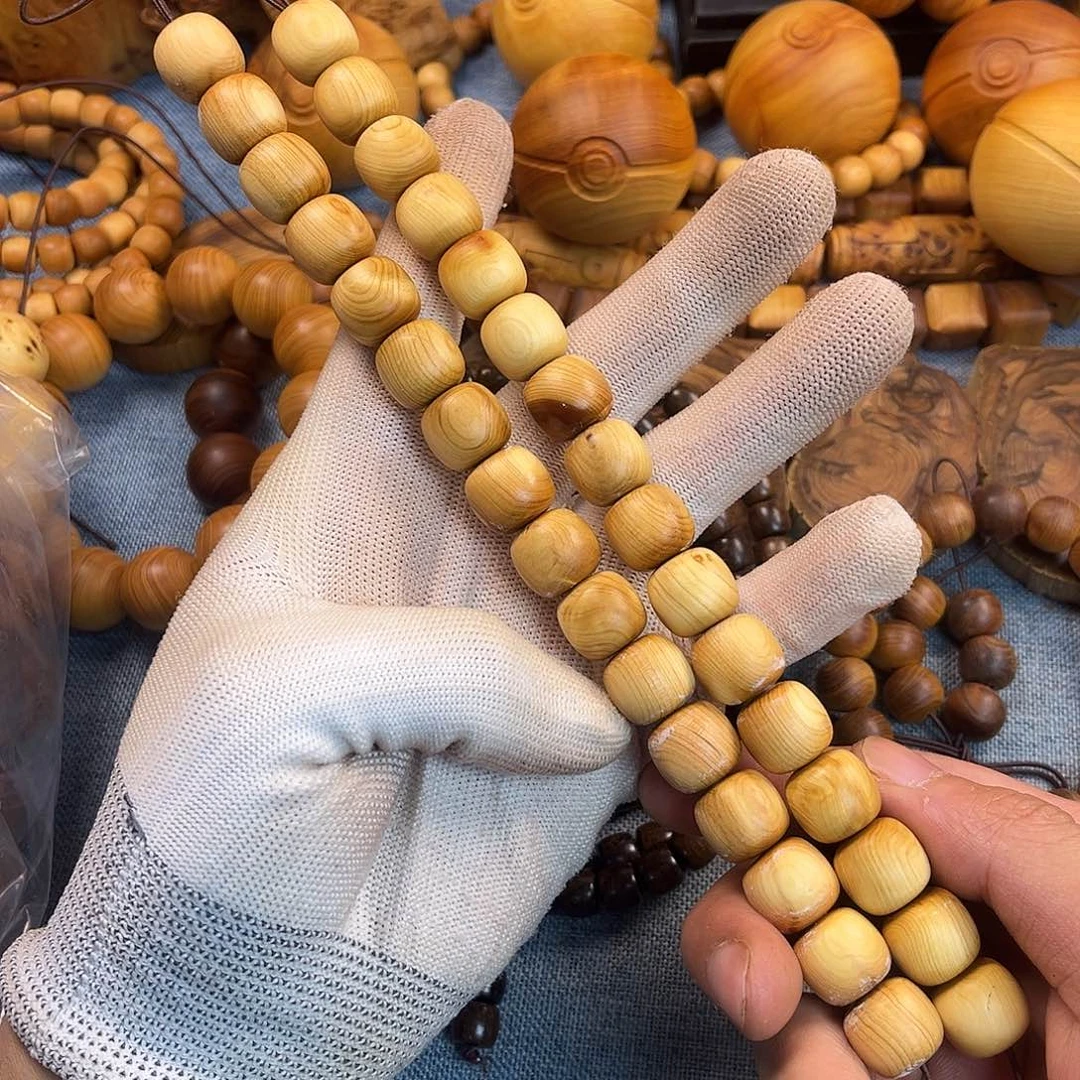 柏木（崖柏）手串/手链1314鸡油黄二条