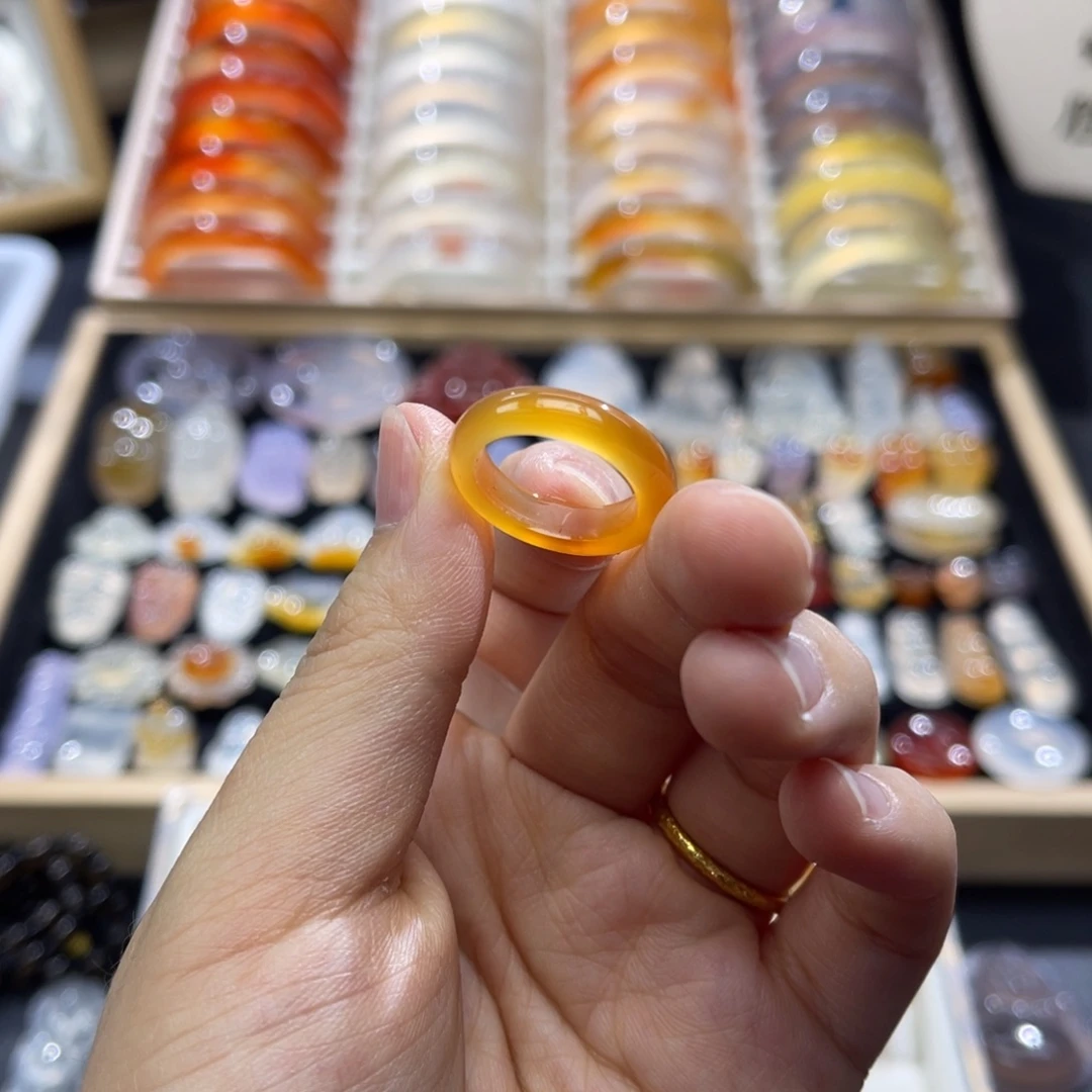 玛瑙/玉髓未镶嵌戒指