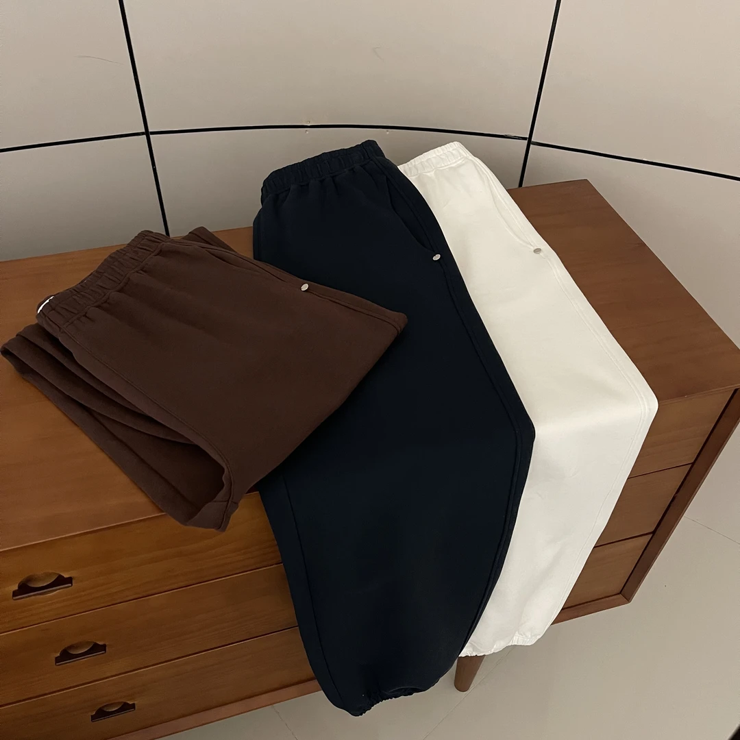 新款气质休闲韩版简约松紧腰卫裤WK5786