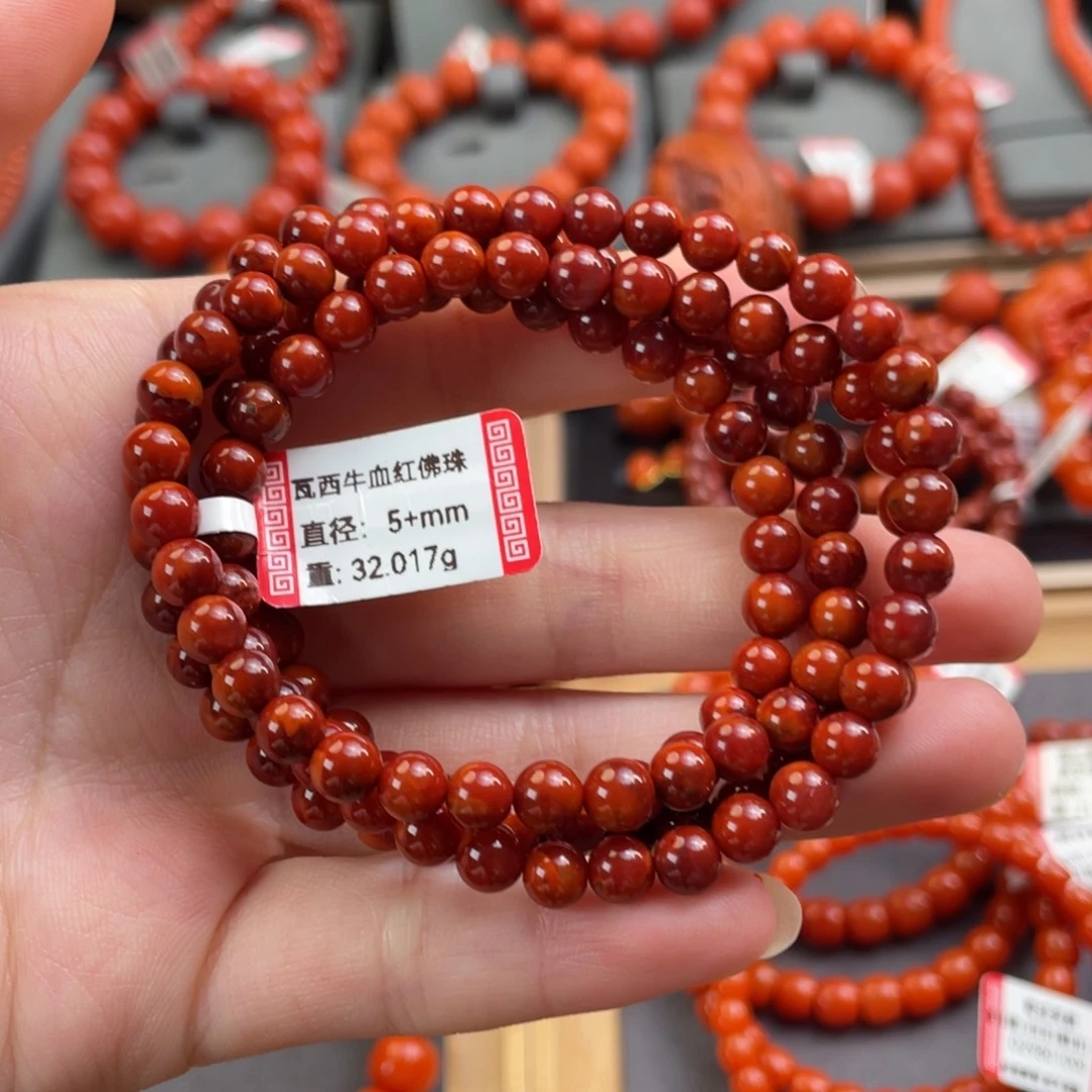 南红玛瑙瓦西多圈5+mm未镶嵌