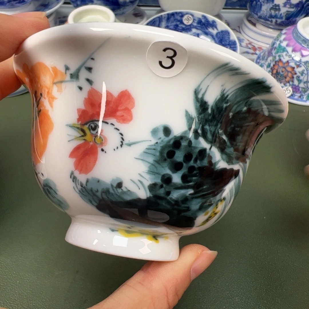 陶瓷景德镇纯手工纯手绘茶具木木3