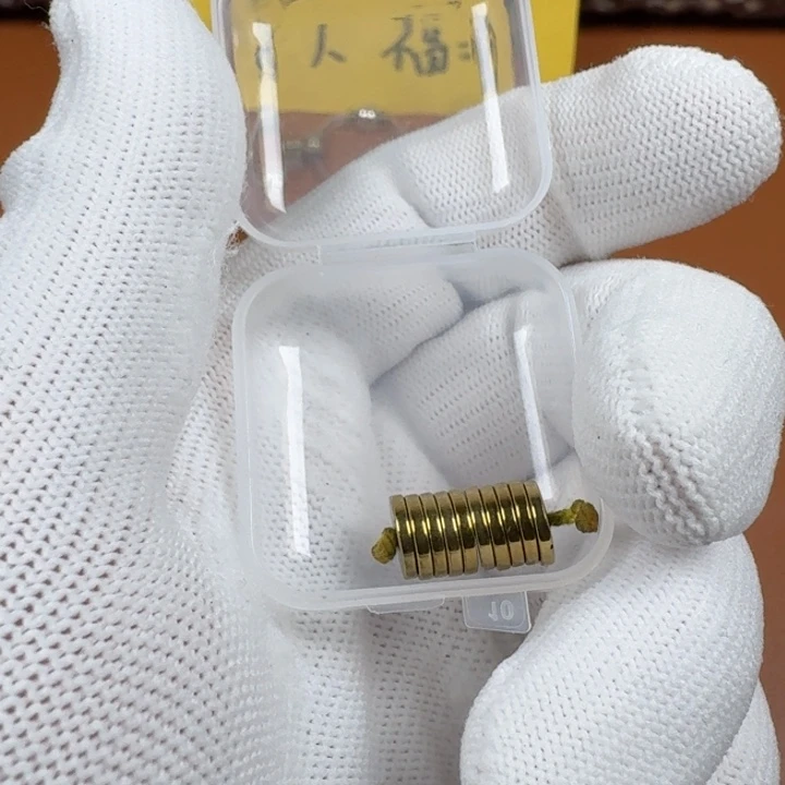 合成碳硅石铜合金文玩配饰黑胆石隔片8✖️1