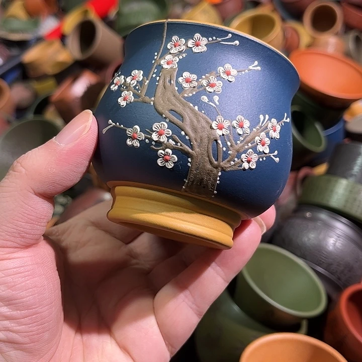 紫砂茶杯全手工紫砂主人杯