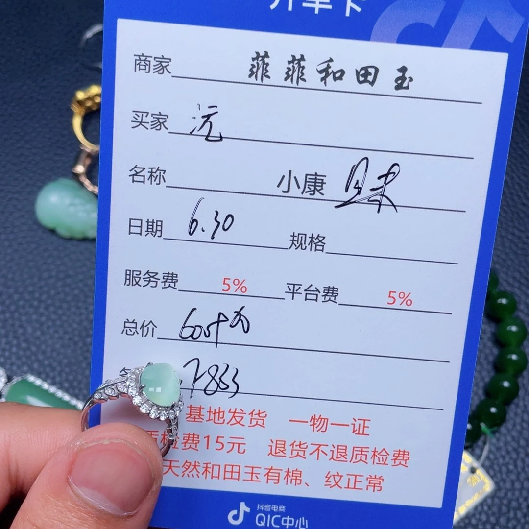 沅***和田玉银S925镶嵌颈饰