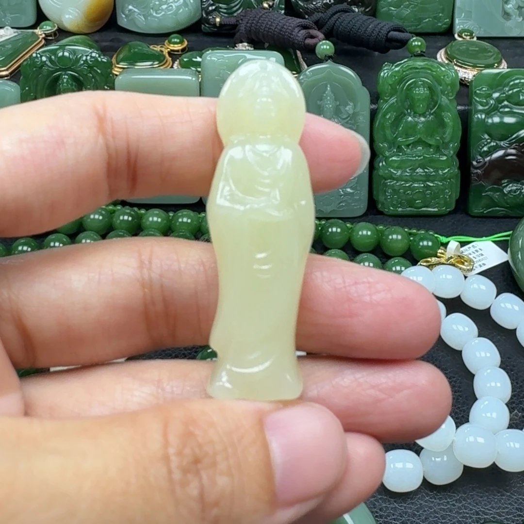 和田玉未镶嵌吊坠(不含链)