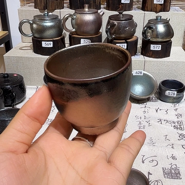 随***d壶云南建水紫陶柴烧杯