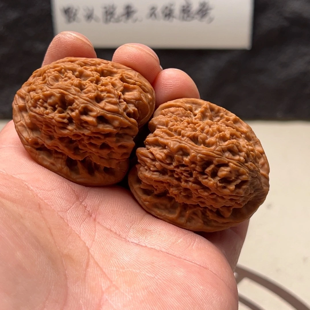 最***鱼文玩核桃把件南疆42微修