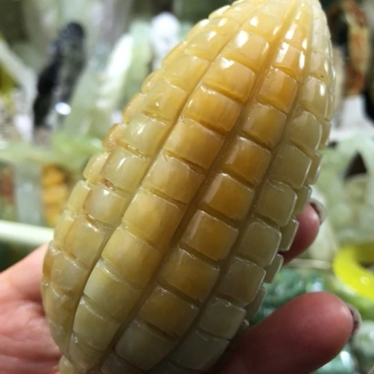 未镶嵌岫玉手把手把
