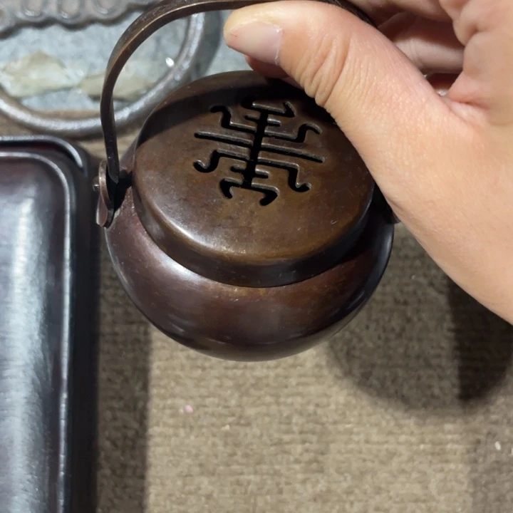 黄铜蜗*品相很好的摆件