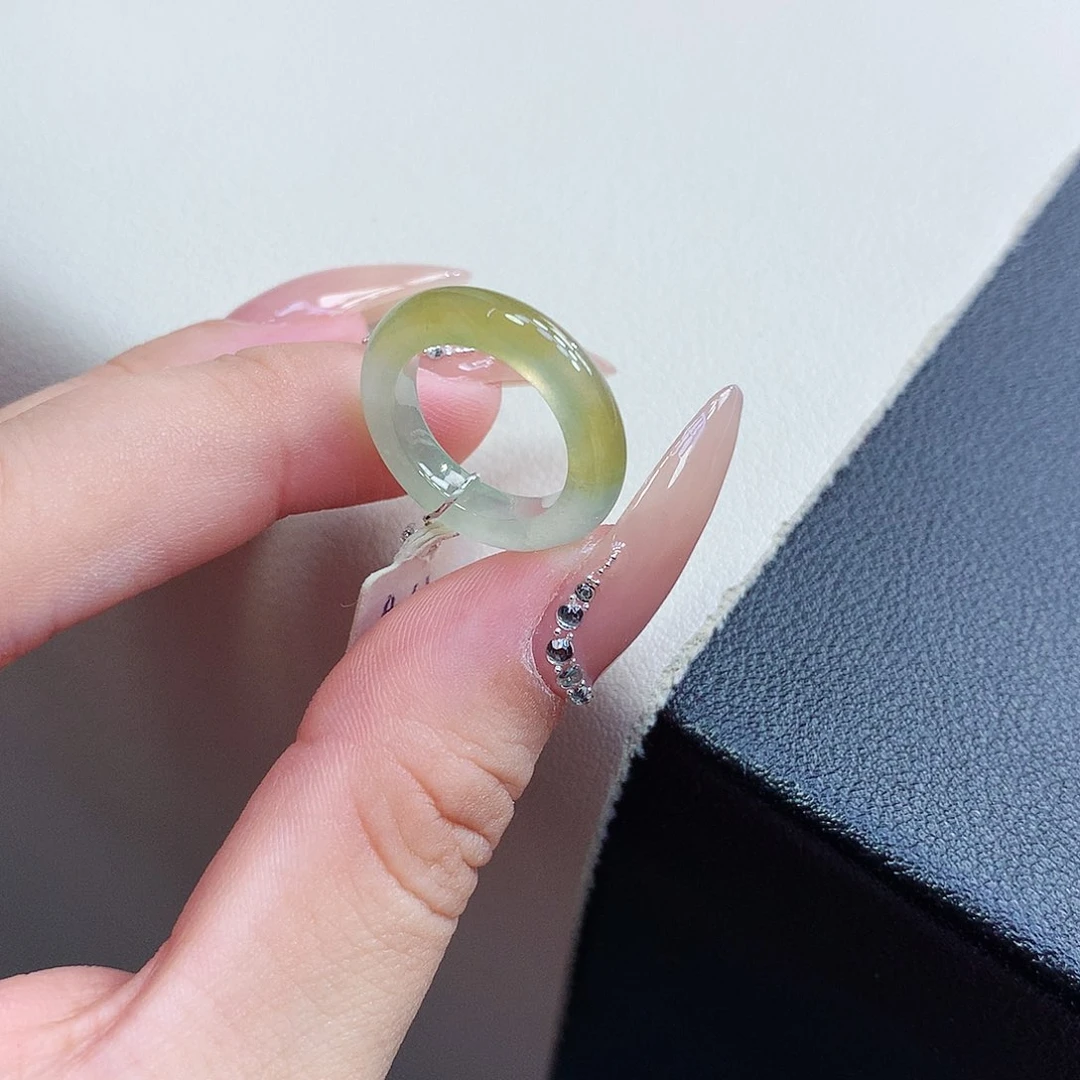 翡翠戒指未镶嵌棒*5号