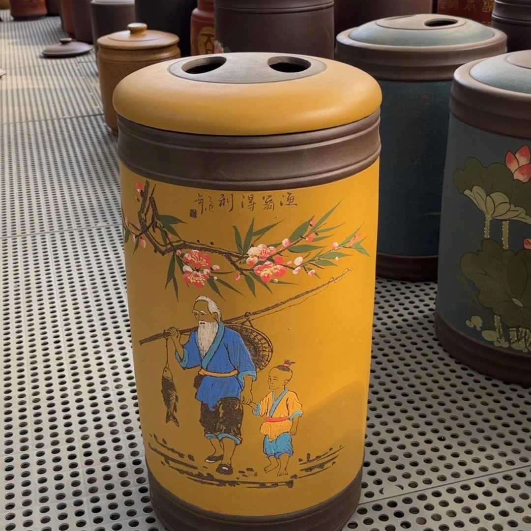紫砂茶叶罐20 饼茶叶罐
