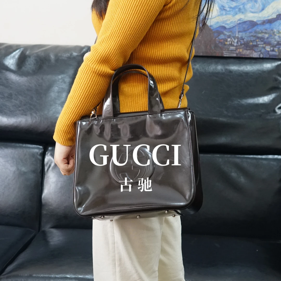 95新 GUCCI/古驰 棕色斜挎包/JJ11704064/4064