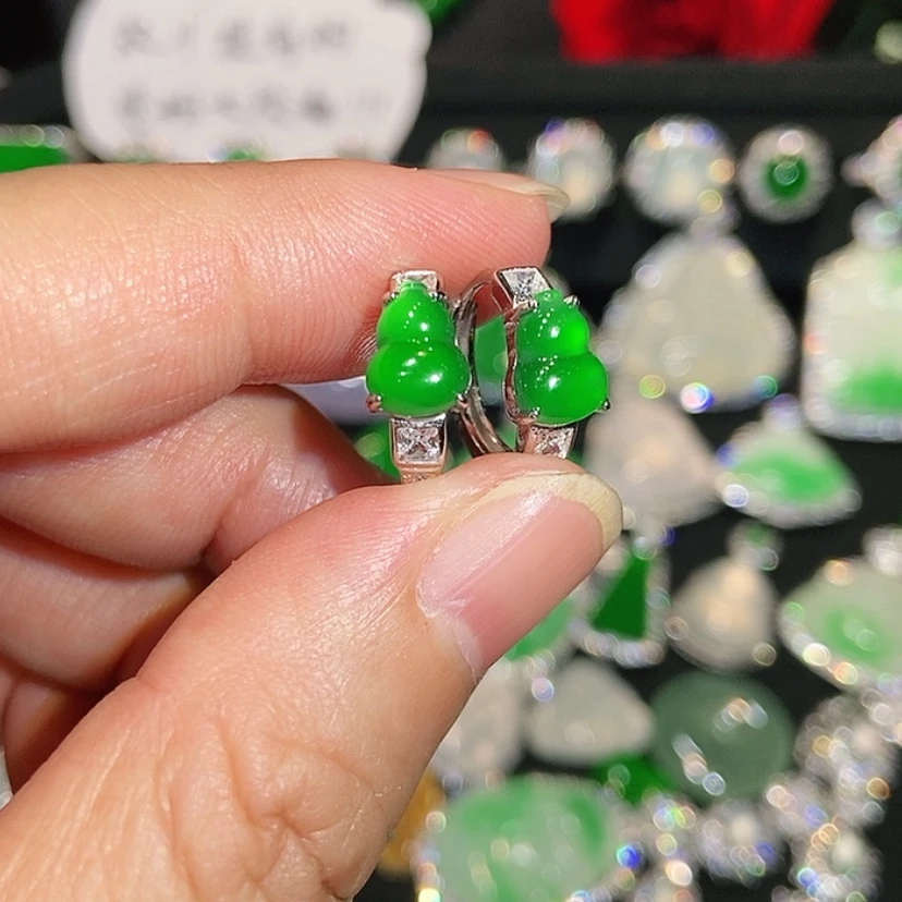 【闪购商品】未镶嵌翡翠耳饰天然翡翠