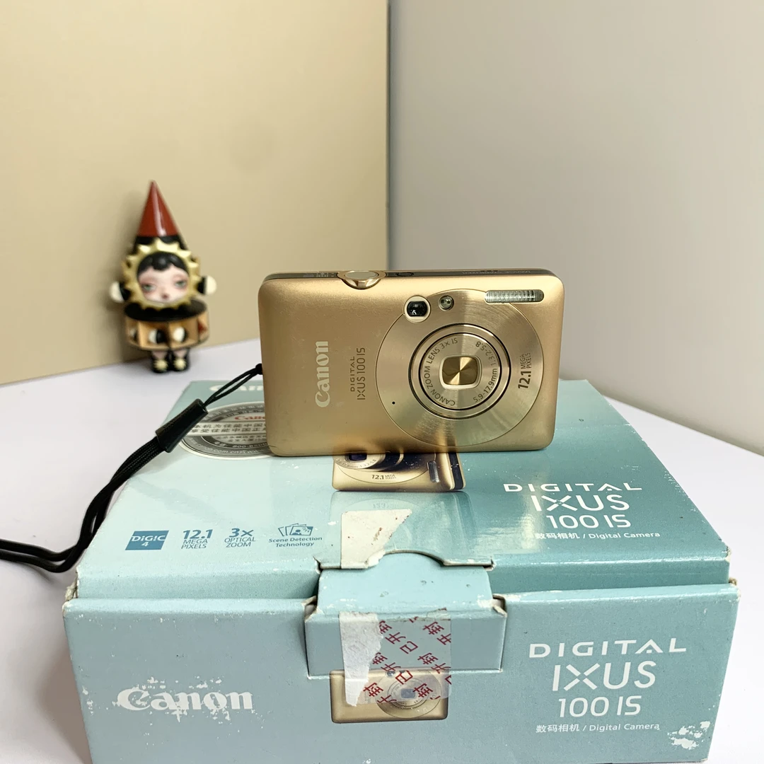 9新 Canon/佳能 ixus100金色1210万像素3倍变焦 130平替屏幕微黄