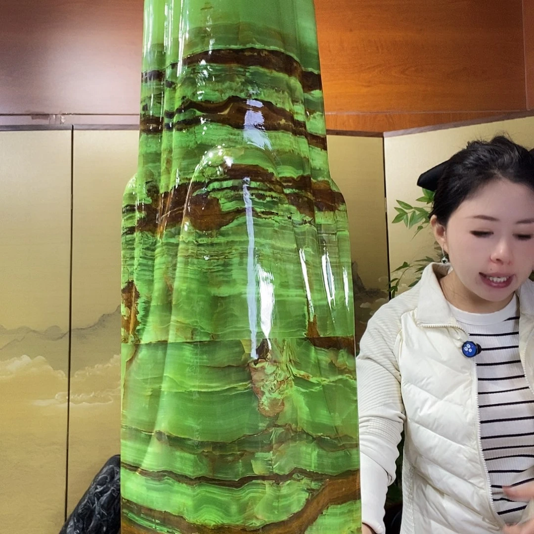 石材山水画作品摆件