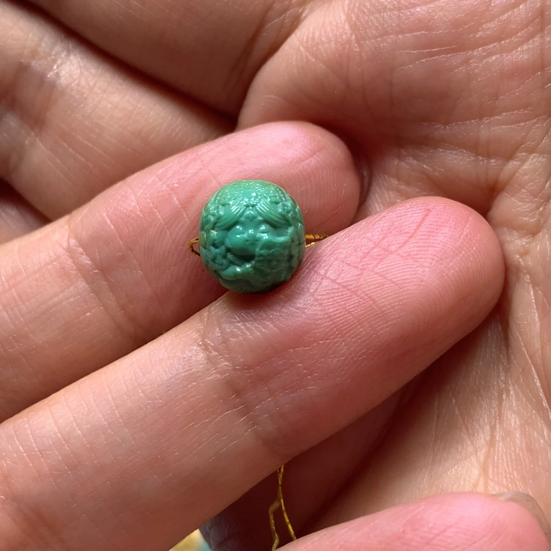 未镶嵌绿松石扎基拉姆圆珠