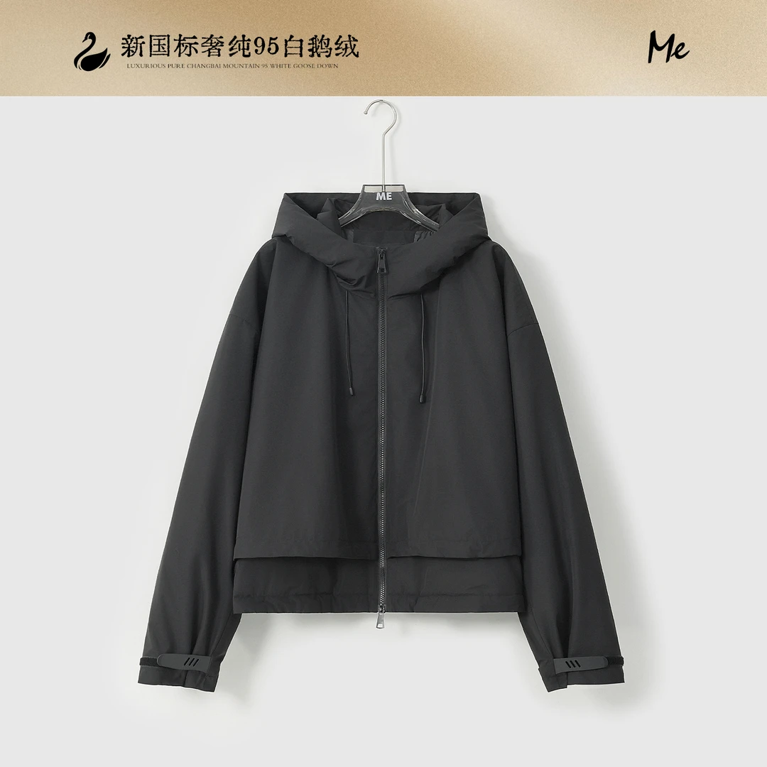 ME【拉达软壳羽绒服】95白鹅绒奢牌造型保暖时尚百搭羽绒服MESA2498