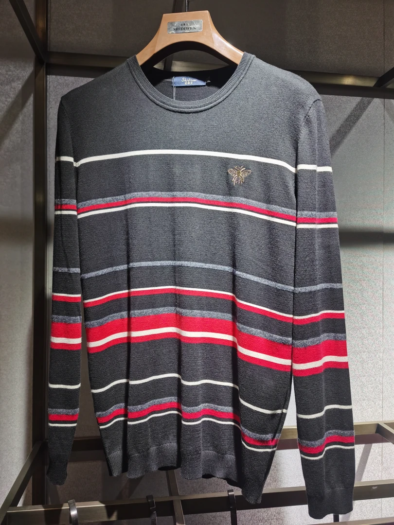 商支棉条纹时尚T恤