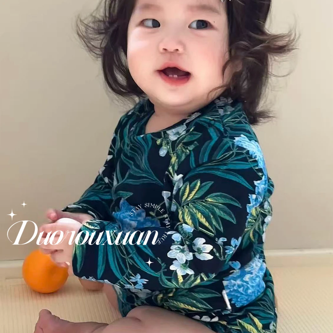 『Xuan』•蓝屿繁梦•男宝女宝都能穿的长袖包屁衣哈衣