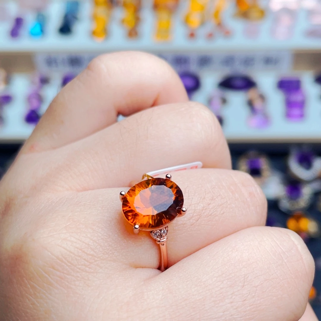 银S925镶嵌珠宝半成品水晶天然保真