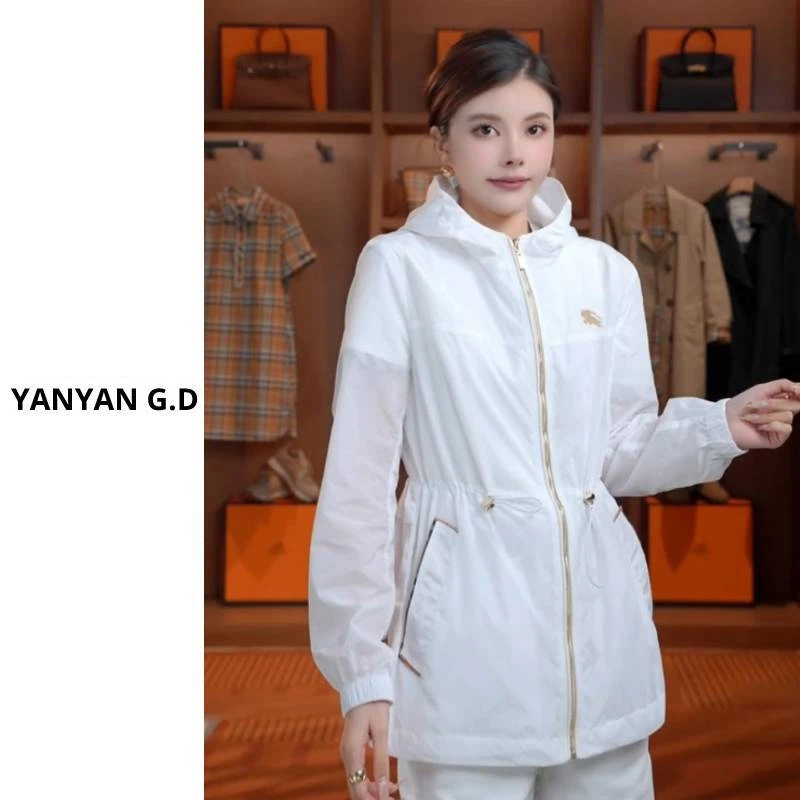 YAN-新款百搭时尚减龄长款防晒衣126378