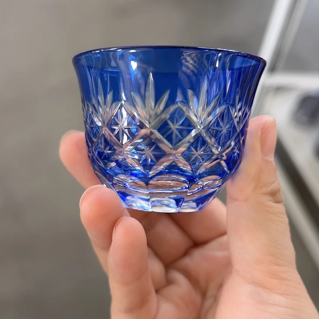 水晶玻璃高脚款微瑕一个
