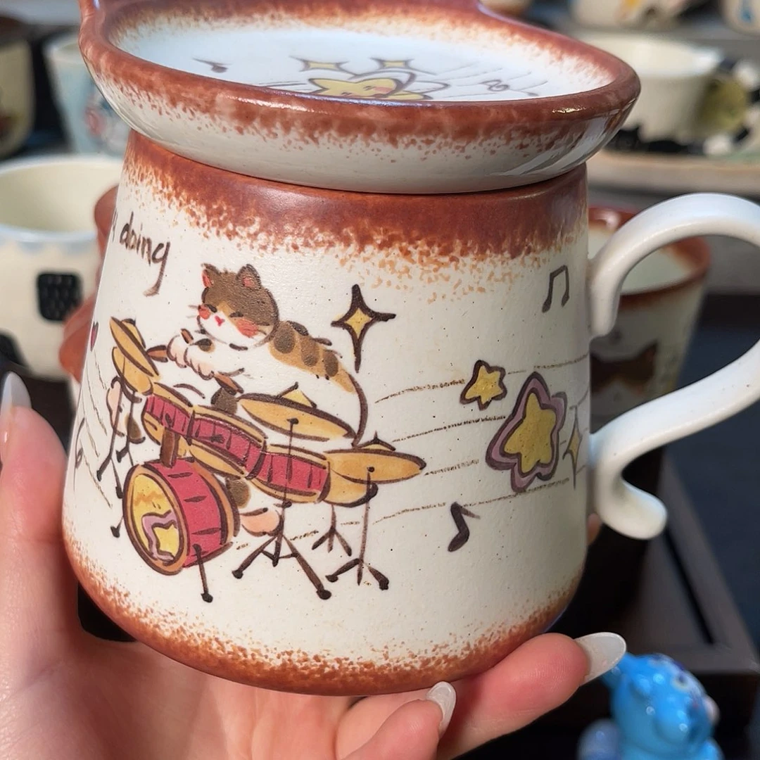 景德镇陶瓷可爱手绘杯