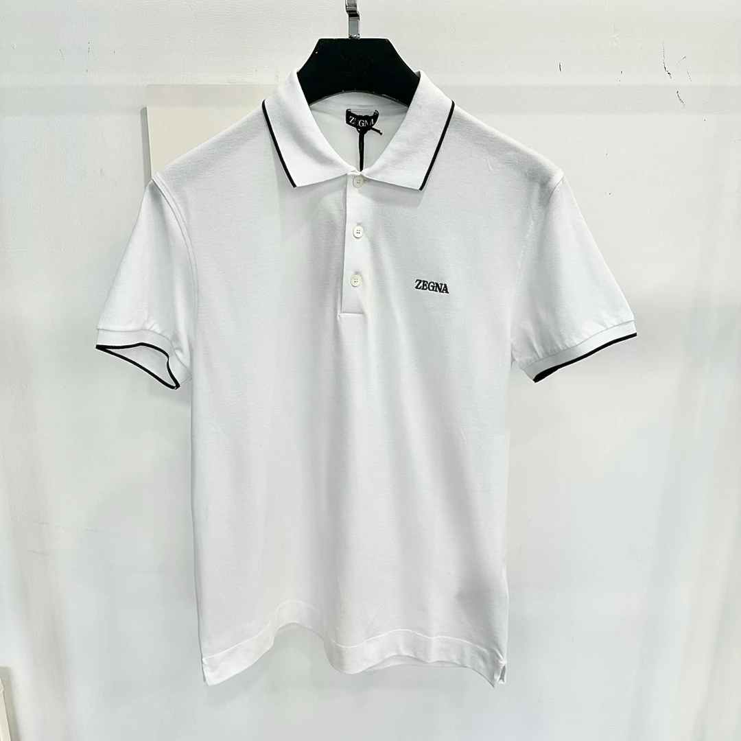 未使用 ZEGNA 杰尼亚男士短袖Polo衫休闲百搭舒适时尚翻领