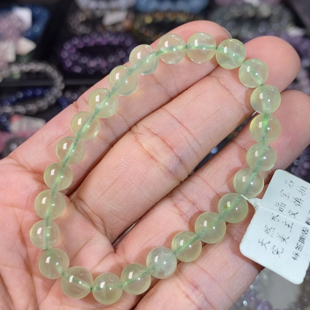 水晶未镶嵌手链葡萄石7.5mm