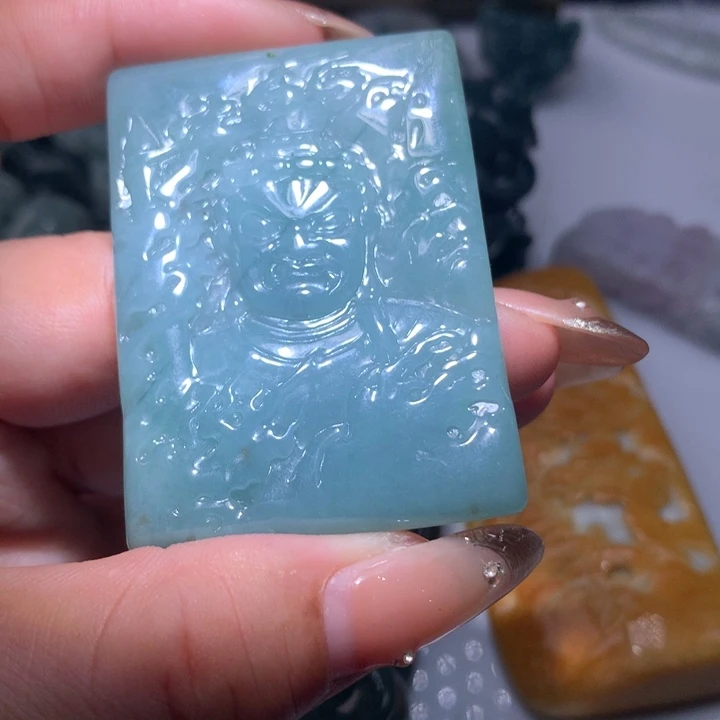 翡翠未镶嵌颈饰保真天然A货翡翠