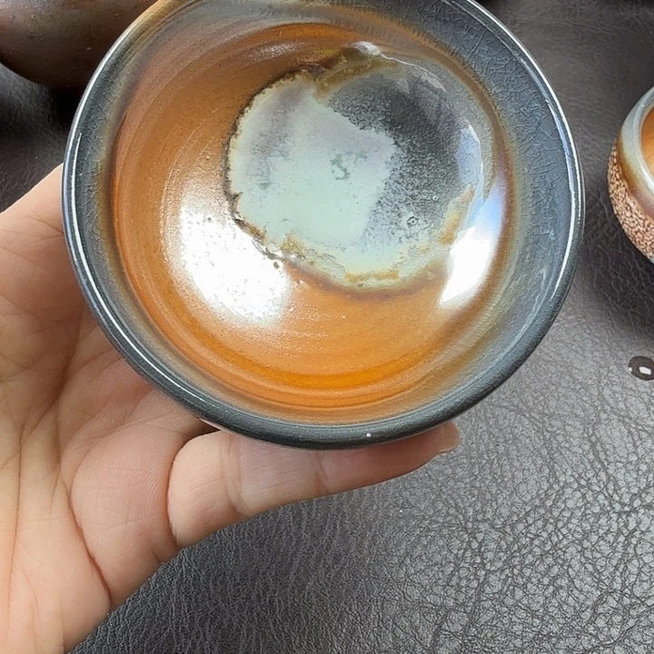 手工手作柴烧主人杯
