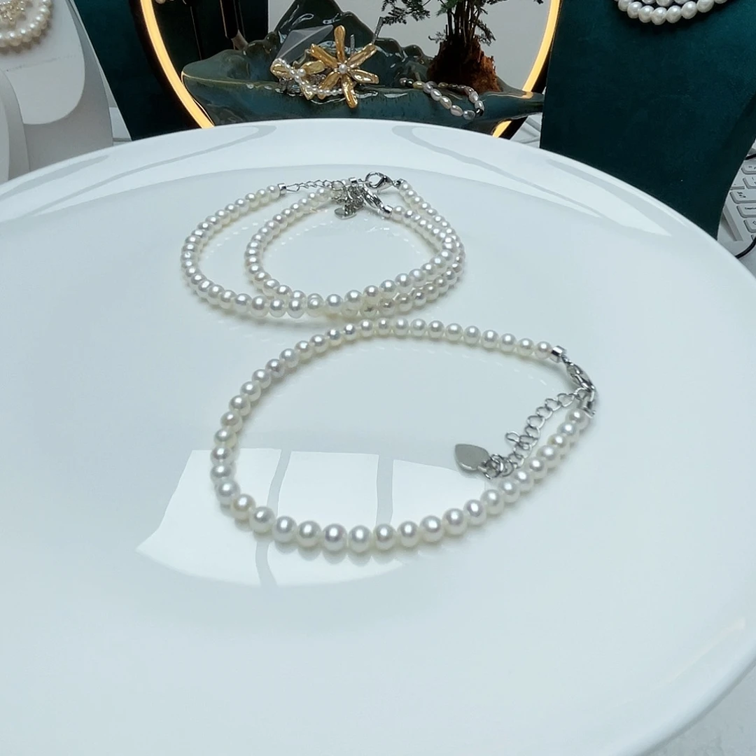 未镶嵌颈饰淡水珍珠