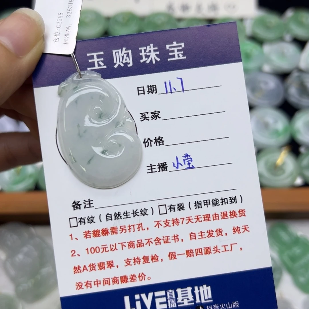 颈饰未镶嵌翡翠如意