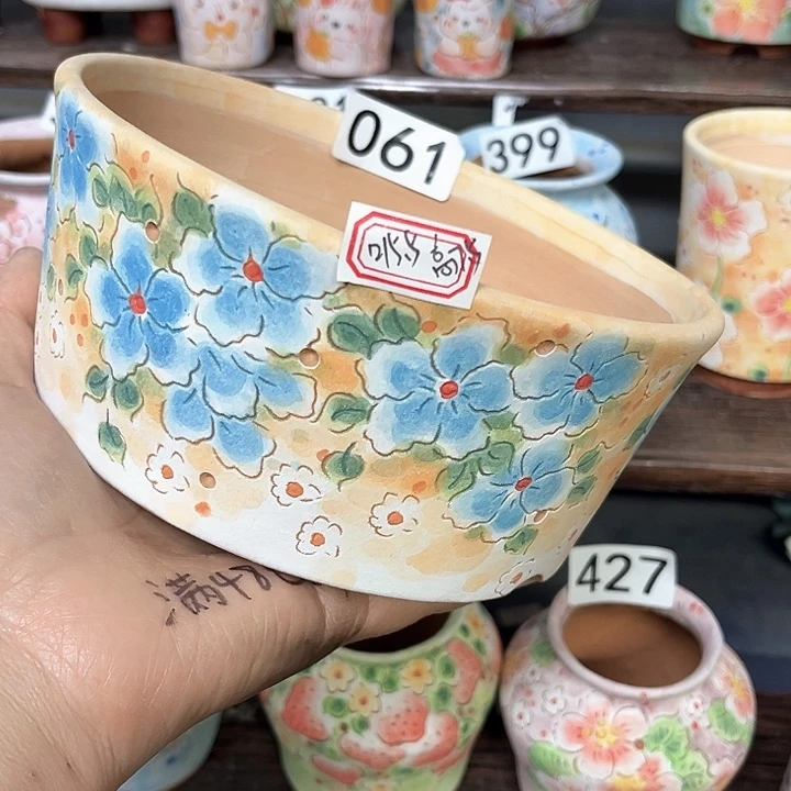 微瑕手工制作多肉花盆